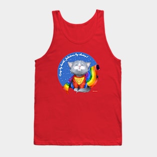 Superhero cat gay rights love is love Tank Top